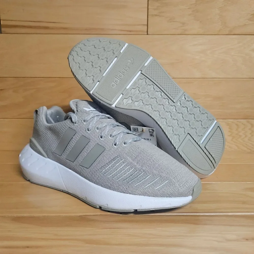Adidas Swift Run 22 Size 5.5 Youth Kids Sesame White Shoes Sneaker GZ0797